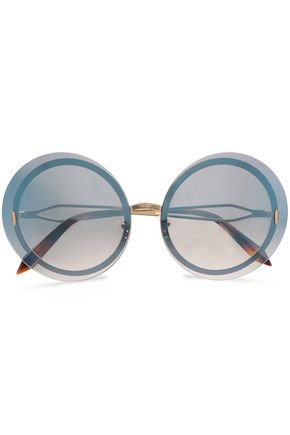 Round-frame striped acetate sunglasses | GUCCI | Sale up to 70% off | THE OUTNET