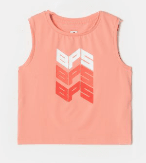 Beanpole Sport 19SS Logo Point Cropped Sleeveless T-Shirt – Pink