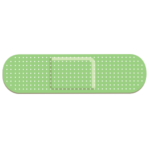 green bandaid
