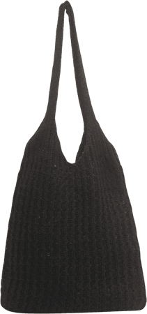 Black beach bag