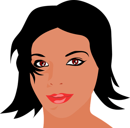 Beauty Brunette Face - Free vector graphic on Pixabay