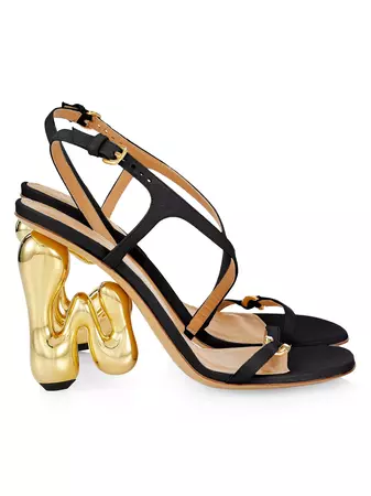 Shop JW Anderson Bubble Heel 100MM Leather Sandals | Saks Fifth Avenue