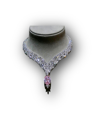 Juliet pink diamond necklace jewelry