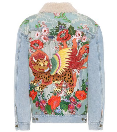 Embroidered denim jacket