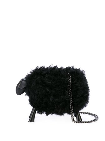 Oscar De La Renta Sheep Clutch Bag 19FH301SHLBLK Black | Farfetch