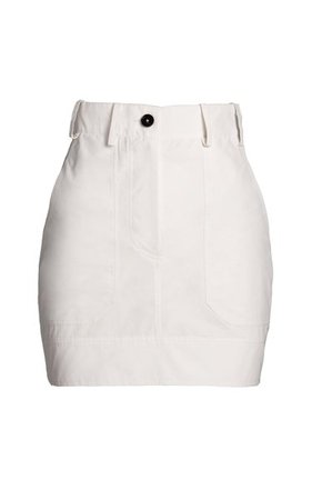 Corporal Cotton-Blend Mini Skirt By Unttld | Moda Operandi