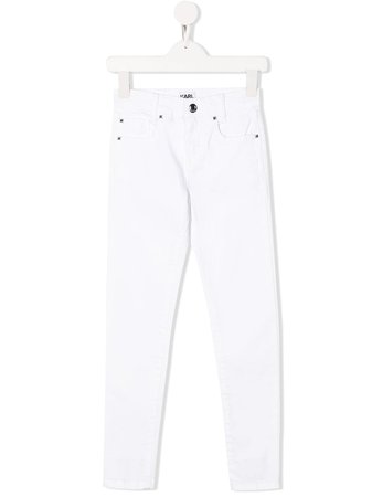 Karl Lagerfeld Kids Mid Rise Skinny Jeans | Farfetch.com
