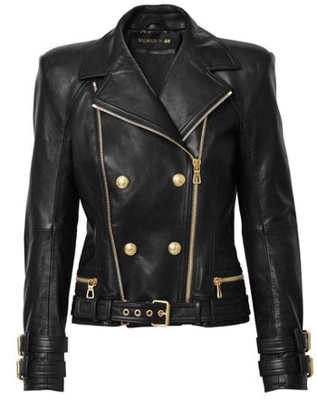 Balmain jacket leather