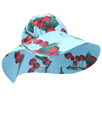 Exclusive to Mytheresa – cherry printed cotton hat