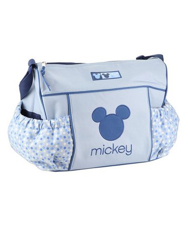 Blue mickey mouse diaper bag