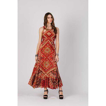 Casual Dresses | Shop Women's Copper Maxi Casual Dress at Fashiontage | R938 40BS-112 MULTI-3