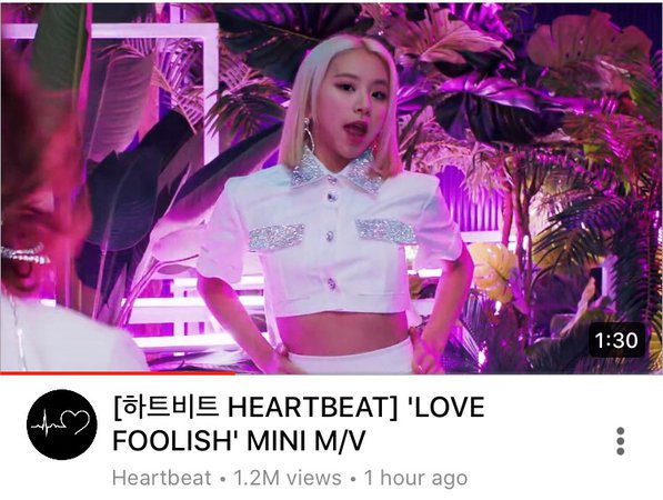 Heartbeat 'Love Foolish' Mini M/V