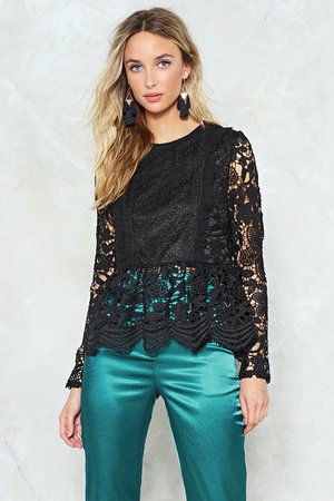 Lace to Lace Peplum Blouse | Shop Clothes at Nasty Gal!