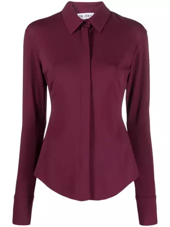 The Attico Elton concealed-fastening Shirt button-up collared blouse - Farfetch