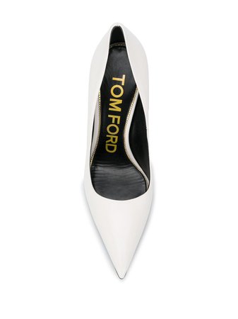 Shop white Tom Ford pointed-toe pumps with Express Delivery - Farfetch
