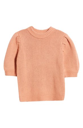 English Factory Puff Sleeve Sweater pink