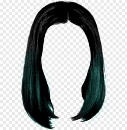 black green blue hair