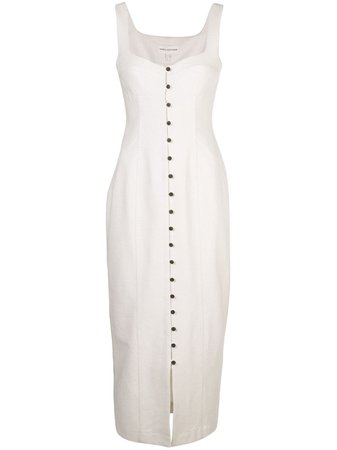 Neutral Mara Hoffman Angelica Button-Down Dress | Farfetch.com