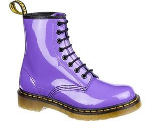 Doc Martins Neon Purple Patent Leather Boots
