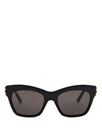 Balenciaga Square Cat-Eye Sunglasses in black | INTERMIX®