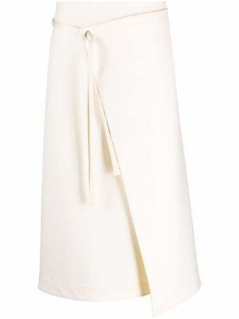 Jil Sander шерстяная юбка с запахом и завязками - купить в интернет магазине в Москве | Цены, Фото.