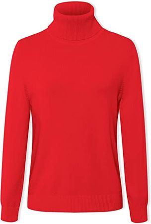 DAIMIDY Women's Long-Sleeve Turtleneck Sweater at Amazon Women’s Clothing store