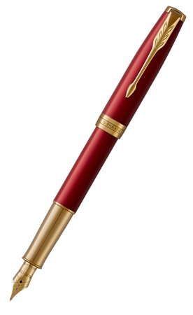 Parker Sonnet Red Lacquer Fountain Pen with G... | WHSmith