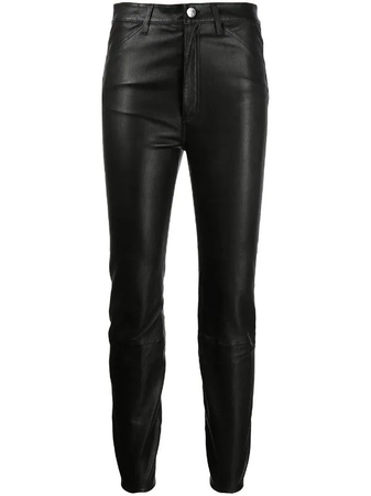 Sprwmn skinny-cut leather trousers pants $828