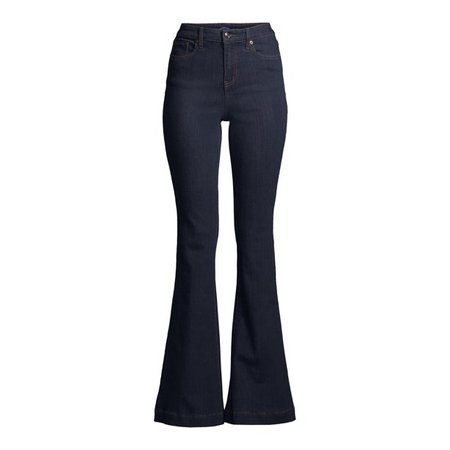 Scoop - Scoop Women’s Super Polished Flare Jeans - Walmart.com - Walmart.com