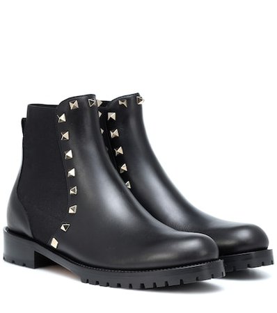 Valentino Garavani Rockstud leather Chelsea boots