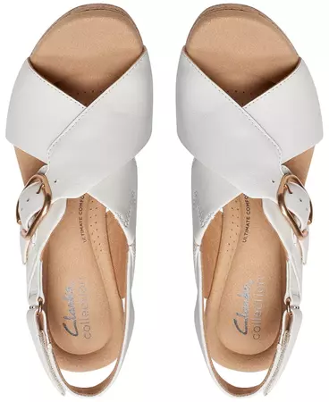 Clarks Women's Giselle Dove Wedge Sandals - Macy's