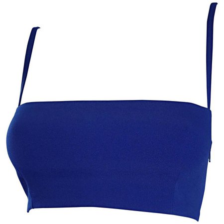 Vintage Gianni Versace Royal Colbolt Blue 1990s 90s Sexy Crop Top Bodycon For Sale at 1stdibs