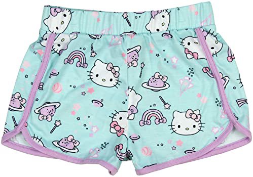 Amazon.com: Hello Kitty Girls Pajamas Dream Chaser Glitter Accented Shirt and Shorts Sleepwear Set (SM, 6/6x): Clothing