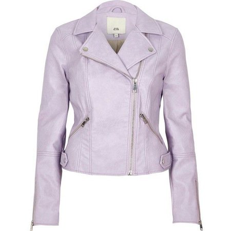 Pastel Purple Leather jacket