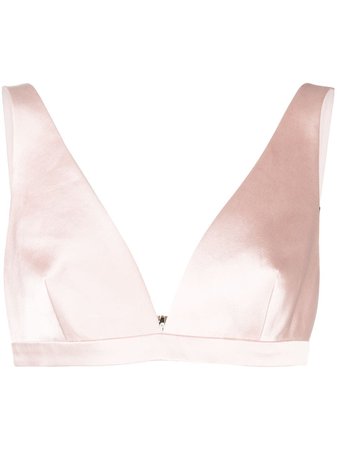 Givenchy V-Neck Bralette Top BWB011114P Pink | Farfetch