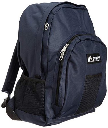 Amazon.com | Everest Luggage Backpack with Front and Side Pockets, Black, Large | Backpacks