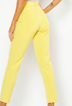 boohoo yellow pants