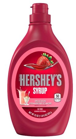 Hershey’s strawberry syrup