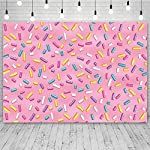 Amazon.com : MEHOFOND Donut Birthday Party Decoration Pink Girl Baby Shower Banner Photo Studio Background Sprinkles Donut Grow up Confetti Pastel Portrait Photography Backdrops Props for Cake Smash 7x5ft : Electronics