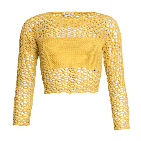 Hand Crochet Top in Yellow | SUCCO | Wolf & Badger