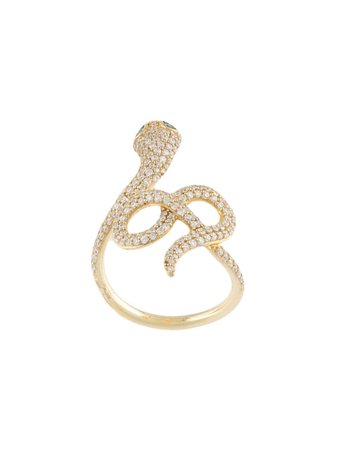 APM Monaco Embellished Snake Ring - Farfetch