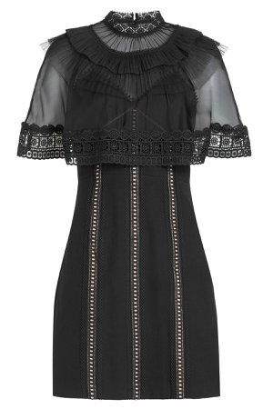 Lace Trimmed Mini Dress Gr. UK 8
