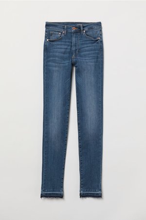 Shaping Skinny High Jeans - Dark denim blue - Ladies | H&M US