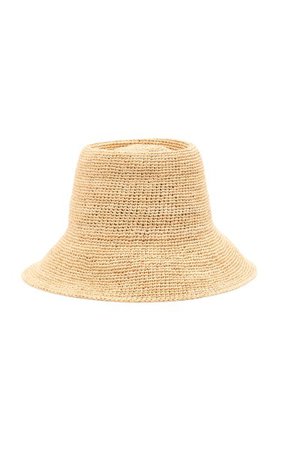 Felix Raffia Bucket Hat By Janessa Leone | Moda Operandi