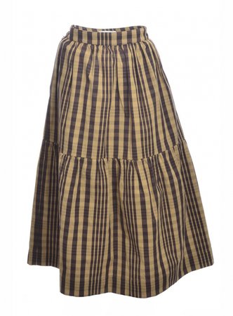 HIGH NOON CHECKED SKIRT by Cawley / Bottoms / Skirts | Young British Designers