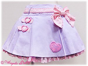 Lovely Girl Pleated Skirt - Angelic Pretty