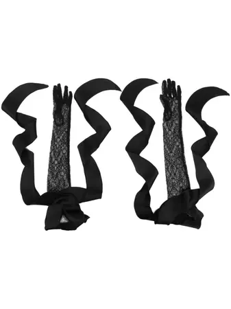 David Koma Lace elbow-length Gloves - Farfetch