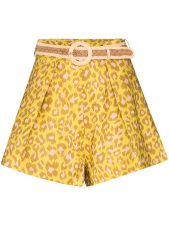 Zimmermann Carnaby leopard-print Shorts - Farfetch