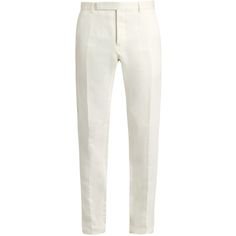 (197) Pinterest - Berluti Straight-leg linen-blend trousers (1,095 CAD) ❤ liked on Polyvore featuring men's fashion, men's clothing, men's pants, | Collectedfab