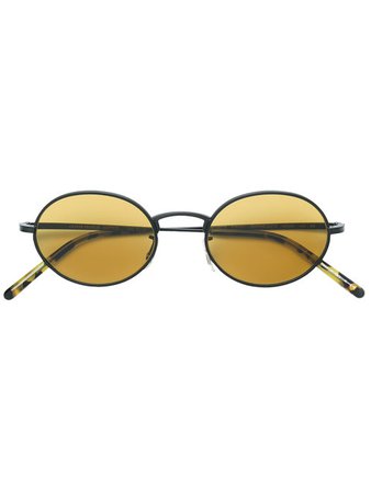 Oliver Peoples Round Golden Tint Sunglasses - Farfetch